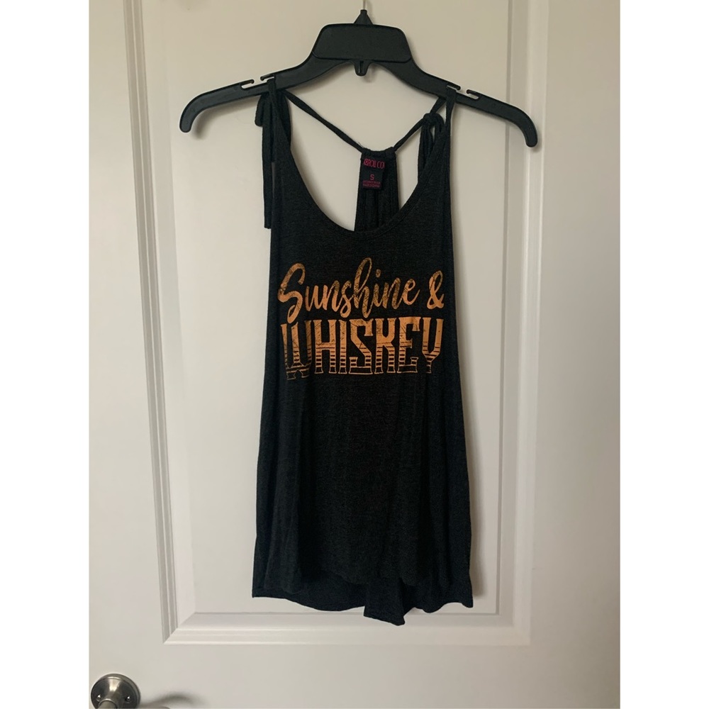 Sunshine and whiskey tank top